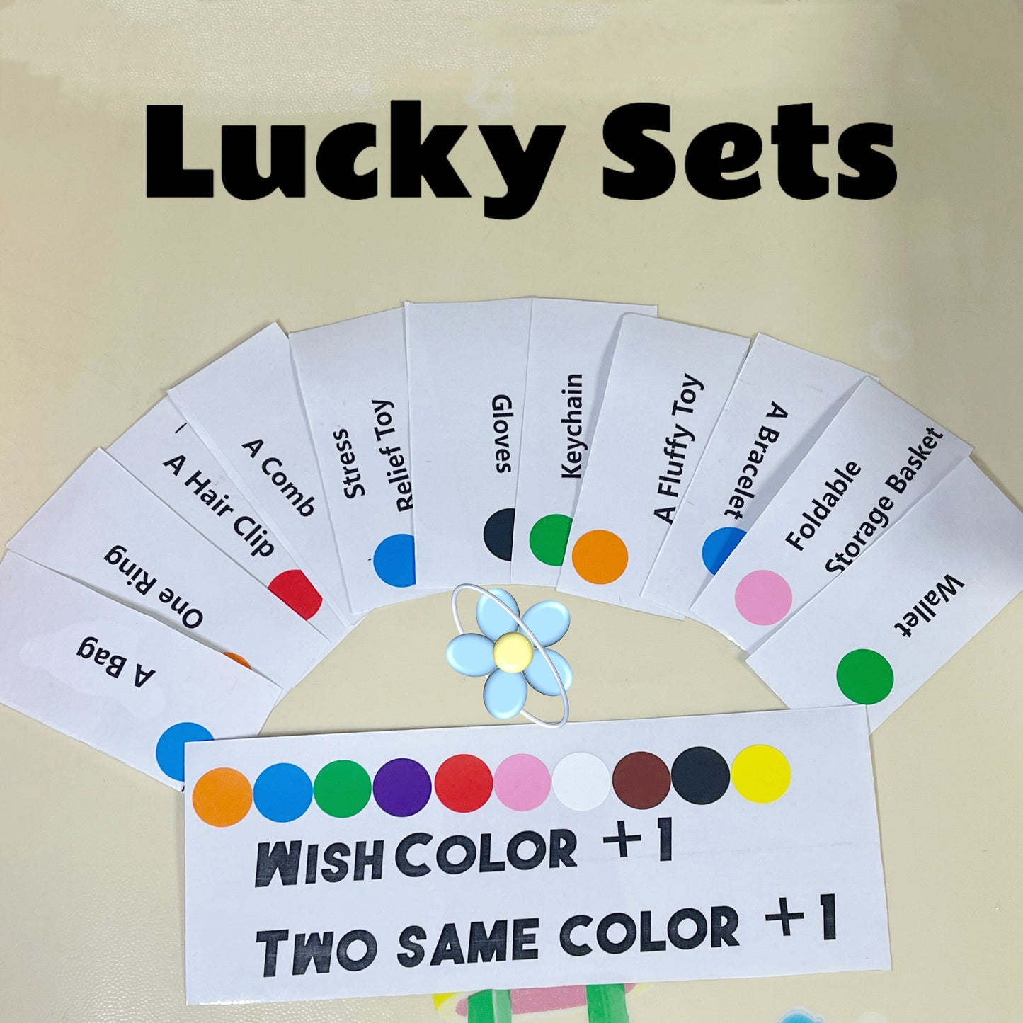 M01-【 Lucky Color Matching】 Stationery Daily life Products -open in live