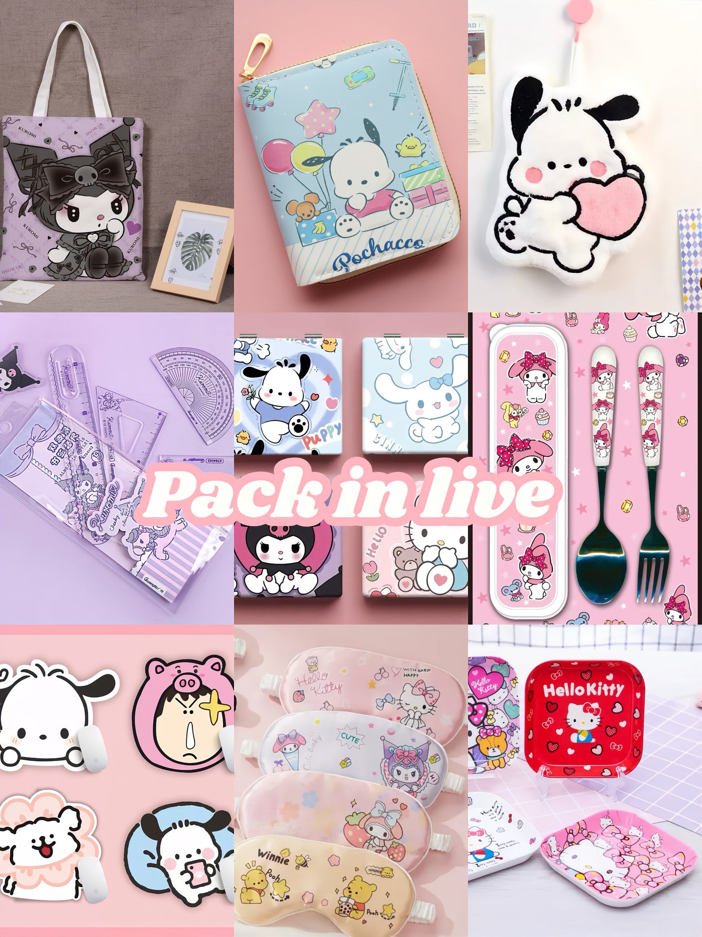 M01-【 Lucky Color Matching】 Stationery Daily life Products -open in live